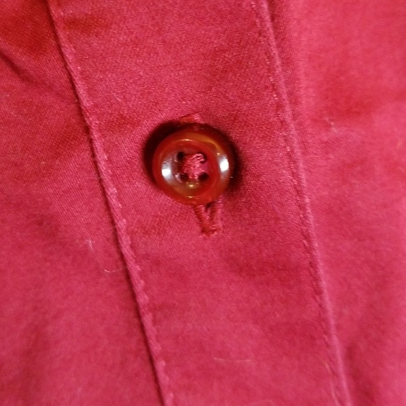 3 for $20 Merona dark red long sleeve oxford shirt - Picture 4 of 8